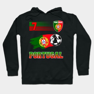 Portugal 7 Soocer Jersey Portugal Football Fan Soccer 2022 Hoodie